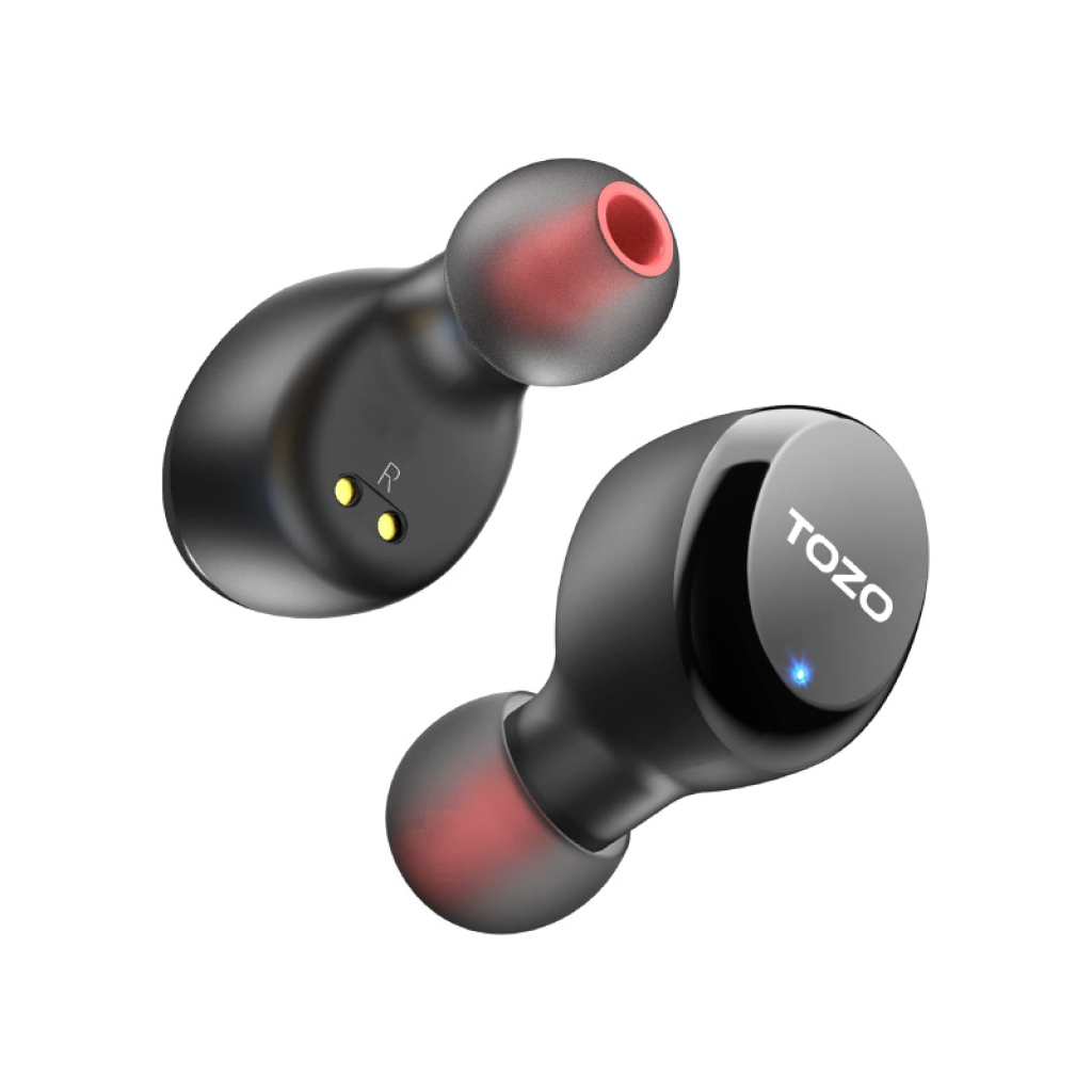 אוזניות אלחוטיות TOZO T6S עמידות במים שחור TOZO T6S