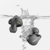אוזניות אלחוטיות TOZO Crystal Buds עמידות במים עם תצוגת דיגיטלית שחור אוזניות טוזו קריסטל באדס