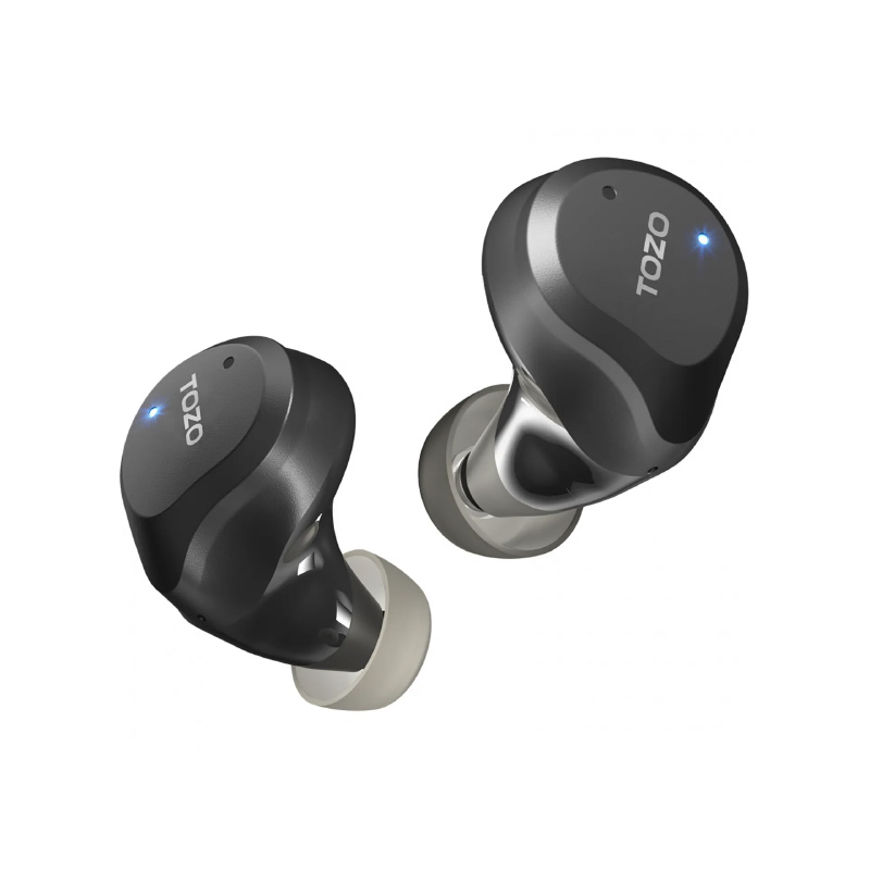 אוזניות אלחוטיות TOZO NC9 Pro עם סינון רעשים שחור אוזניות TOZO NC9 Pro