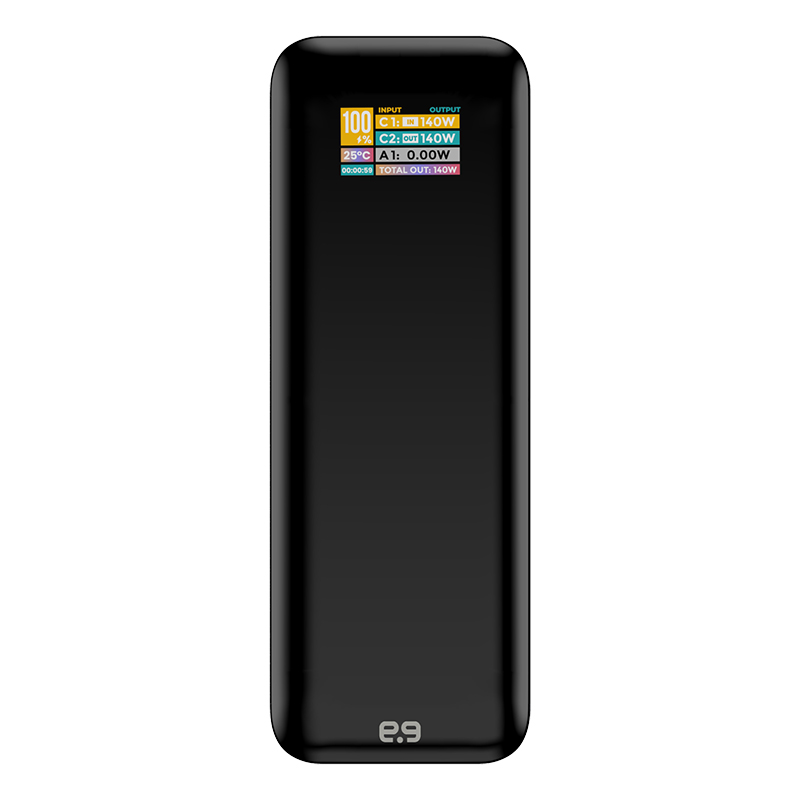 מטען נייד למחשבים ניידים 27000mAh מהיר 140W עם צג דיגיטלי PureGear