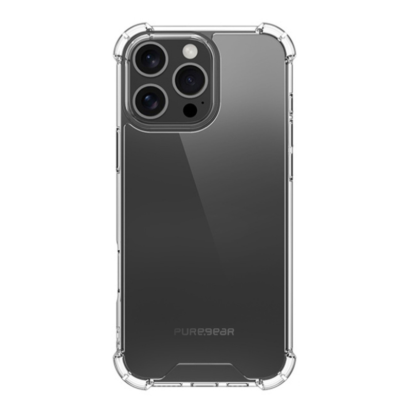 כיסוי לאייפון 16 פרו עם במפרים בולמי זעזועים PureGear Hard Shell