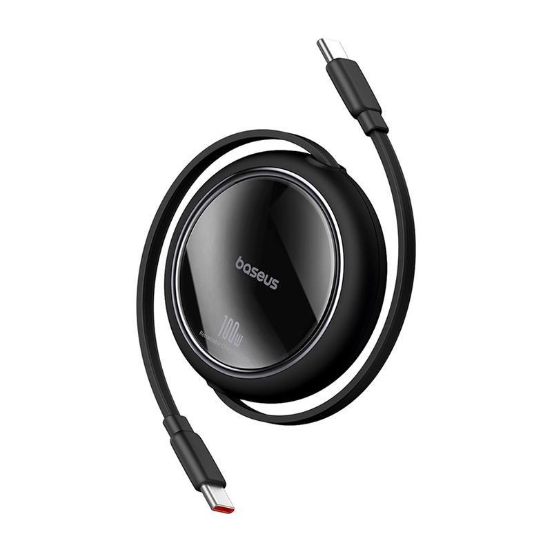 כבל USB-C ל-USB-C נשלף באורך 1 מטר Baseus שחור
