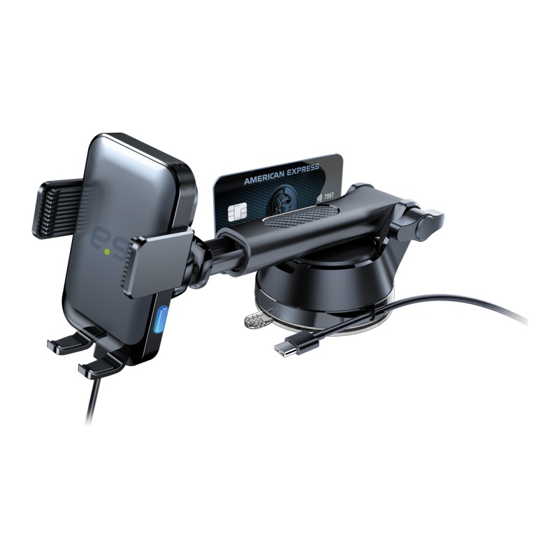 מעמד גריפ טלסקופי לרכב תומך MagSafe עם טעינה אלחוטית PureGear