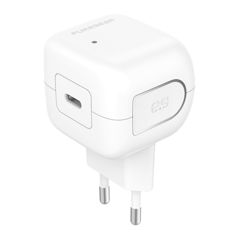 מטען קיר מהיר 35W GaN עם יציאת USB-C וכבל Lightning מבית PureGear