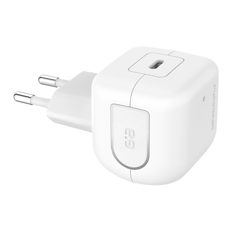 מטען קיר מהיר 35W GaN עם יציאת USB-C וכבל USB-C מבית PureGear