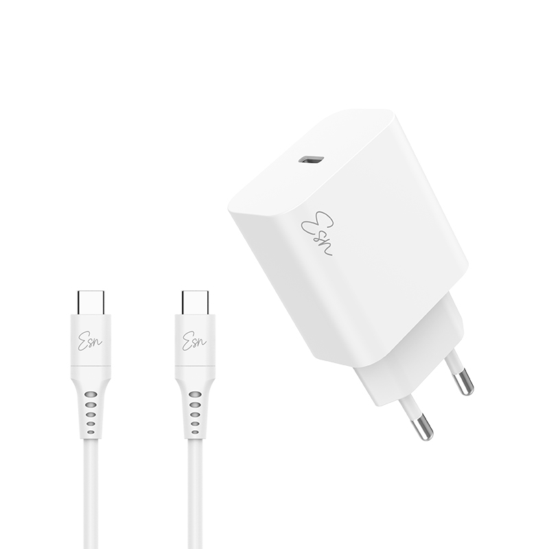 מטען בית עם כבל USB-C בהספק 20 וואט Essentials