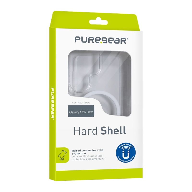 כיסוי לגלקסי S26 אולטרה עם מגנטים ובמפרים PureGear Hard Shell