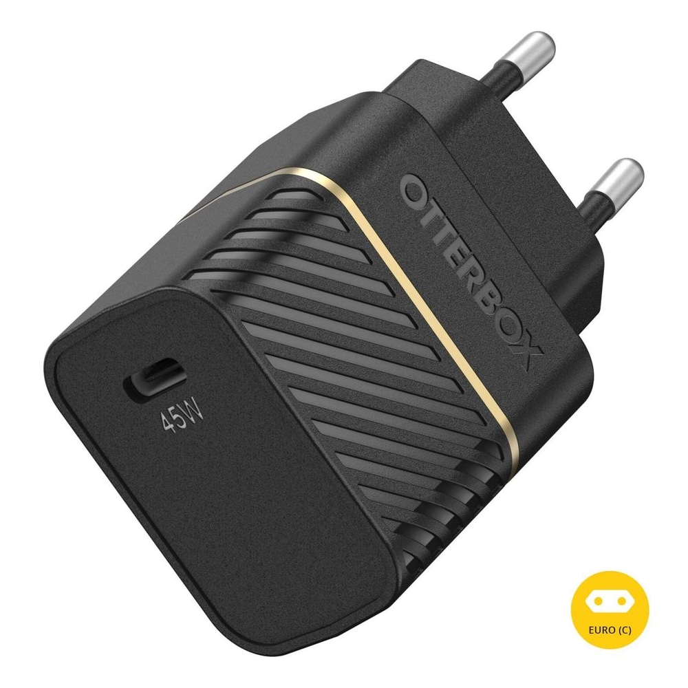 מטען קיר 45W GaN עם יציאת USB-C מבית OtterBox