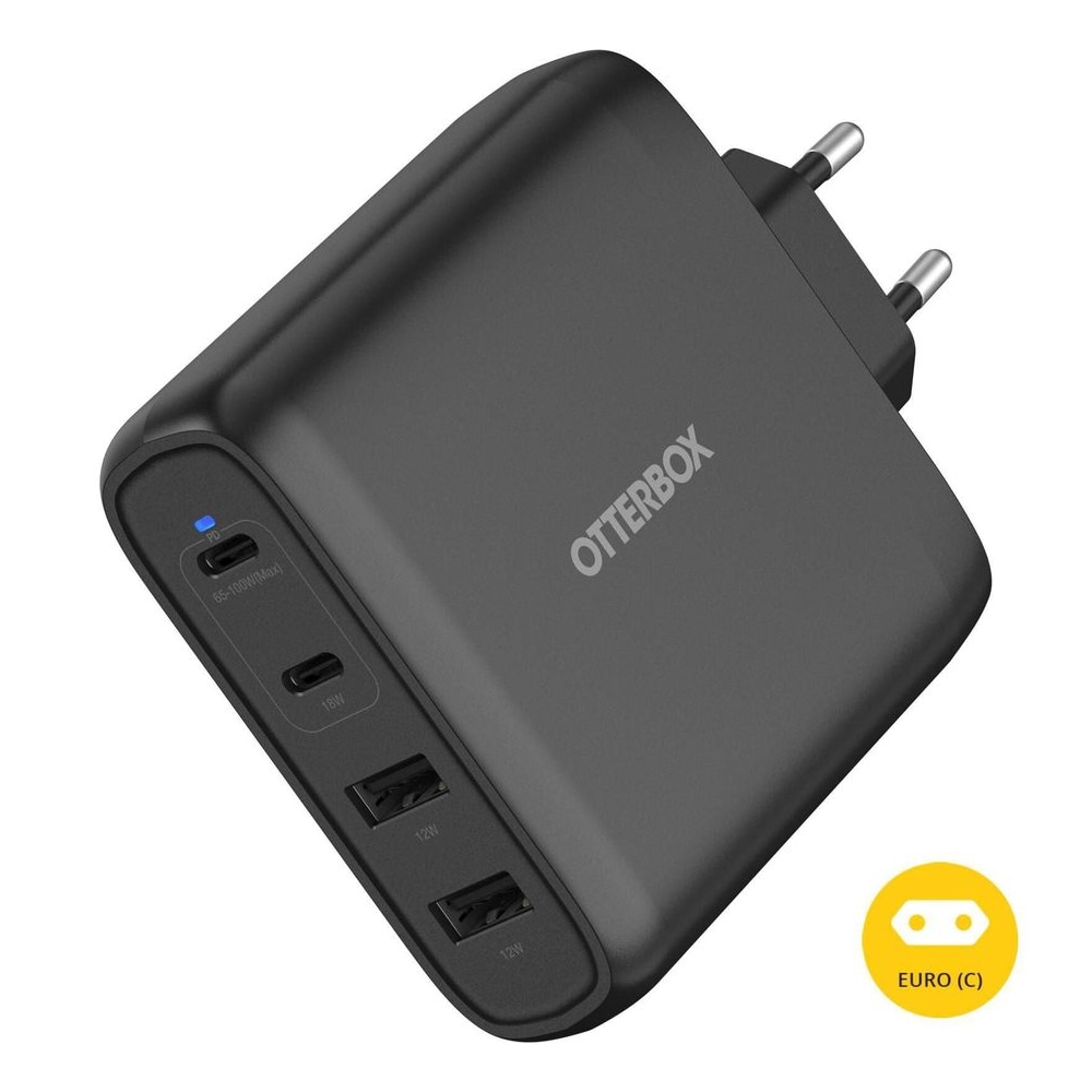 מטען קיר 100W עם 4 יציאות USB-C מבית OtterBox