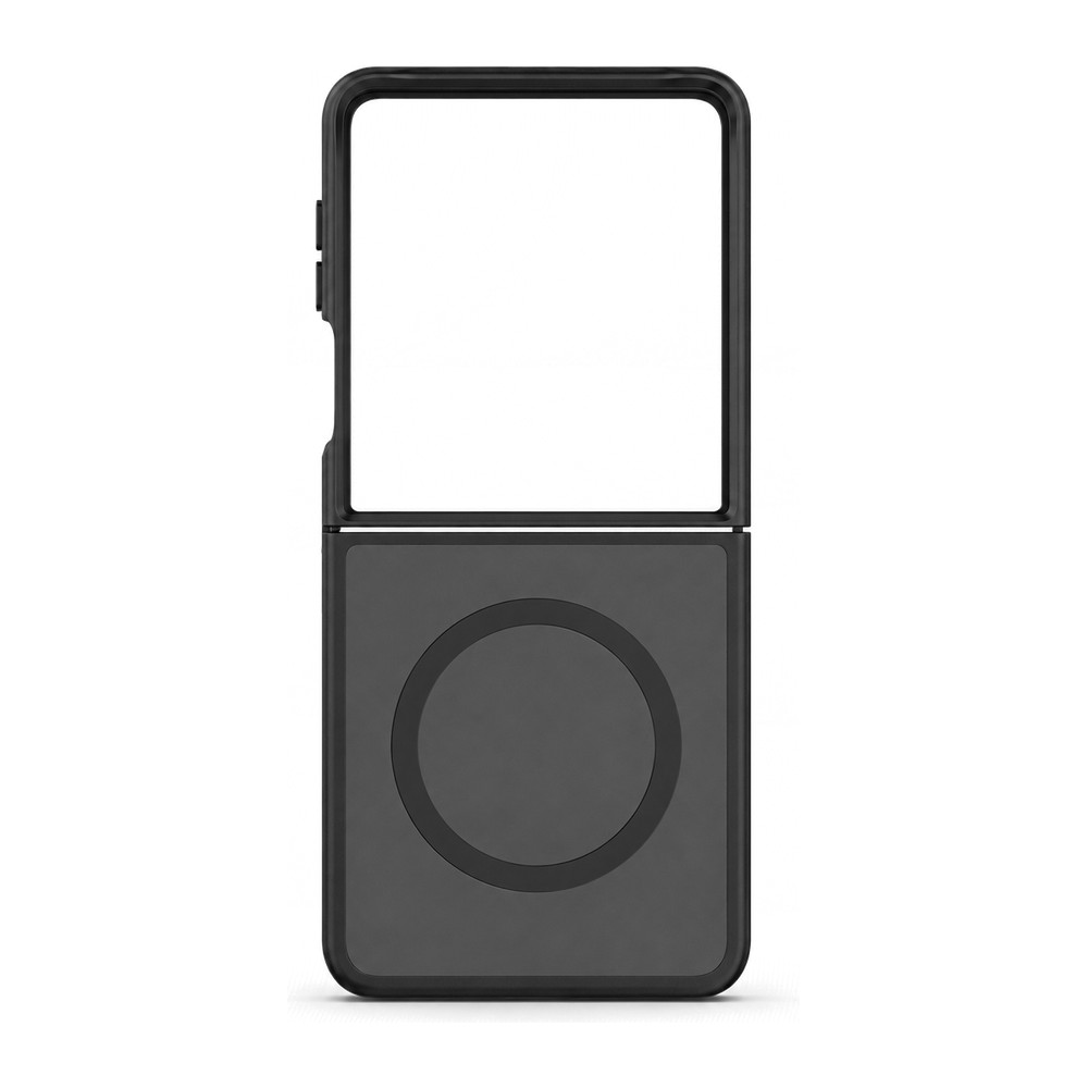 כיסוי לגלקסי Z Flip 8 עם מגנטים PureGear Flex Shell שקוף שחור