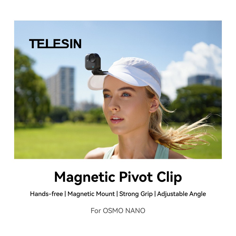 תפס מגנטי לכובע Telesin למצלמת Insta360 GO Ultra
