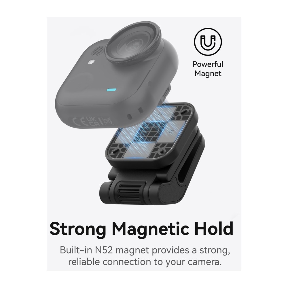 תפס מגנטי לכובע Telesin למצלמת Insta360 GO Ultra