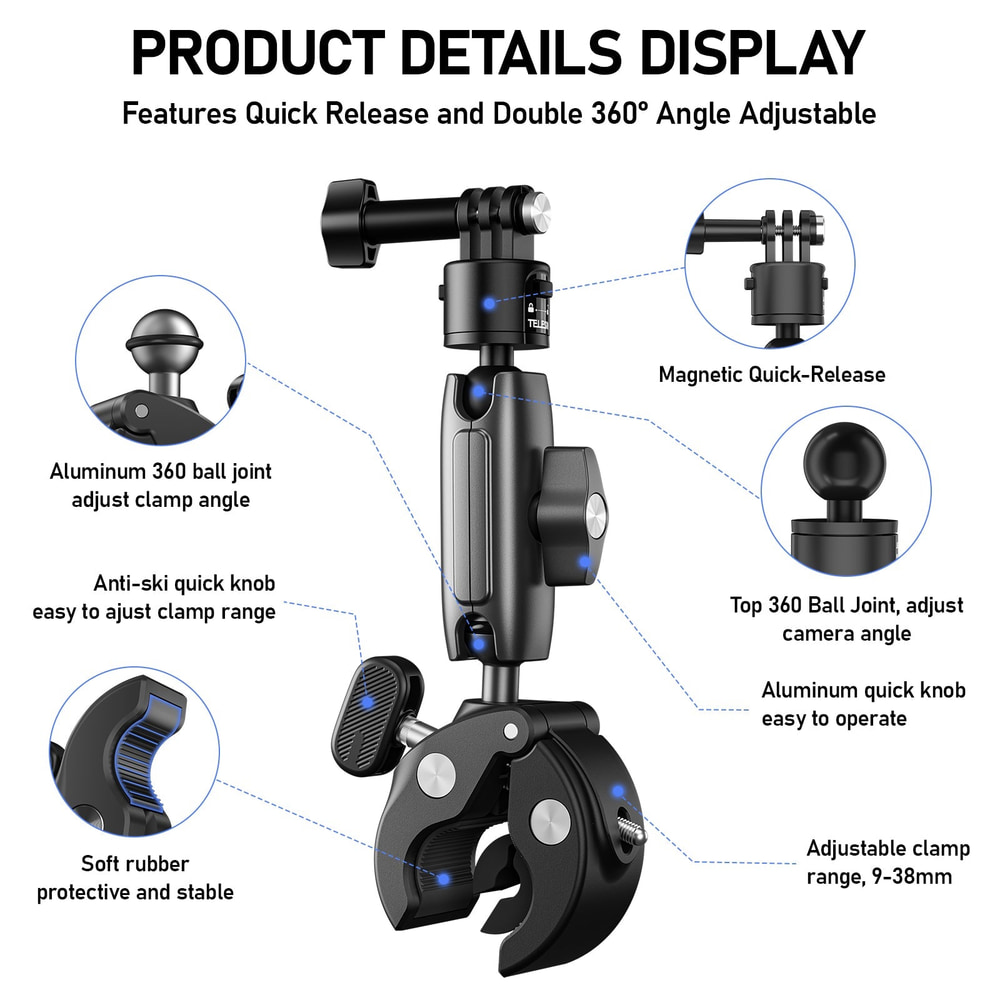 פרטי מנגנון Quick Release מגנטי Telesin S3-HBM-01