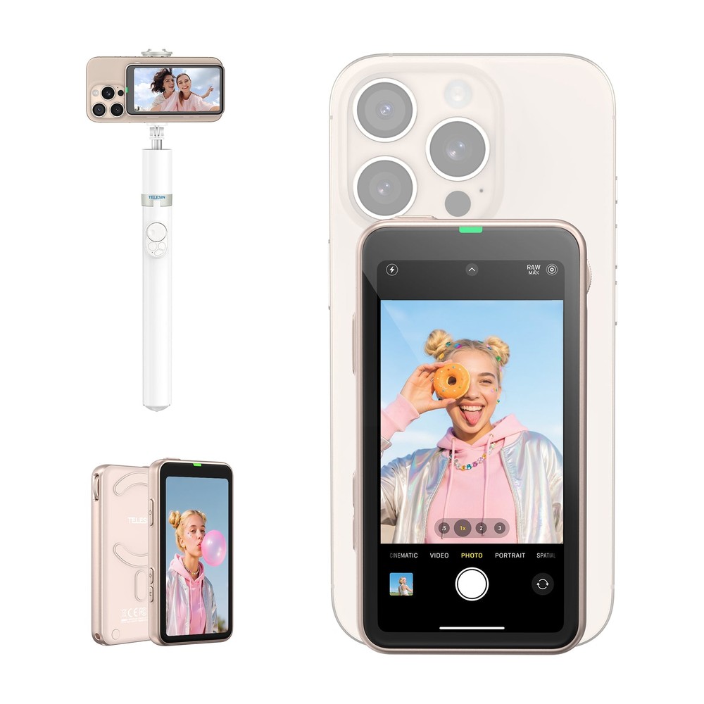 מסך סלפי מגנטי Telesin לסמארטפון